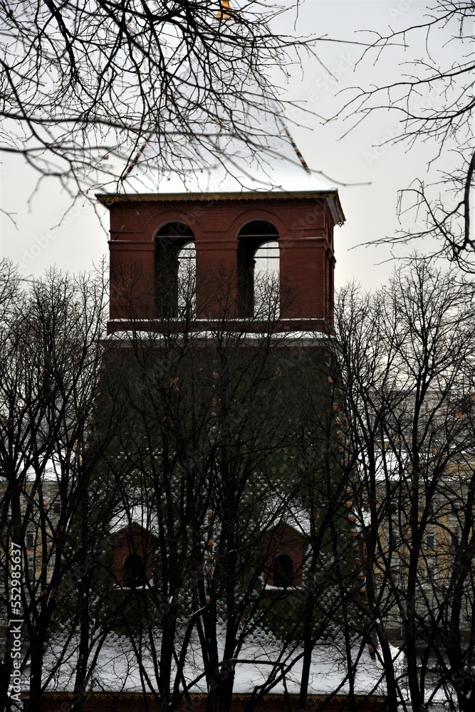 Moscow Kremlin architecture. Color photo.