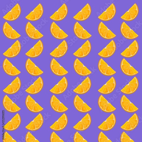 pattern with orange slices
