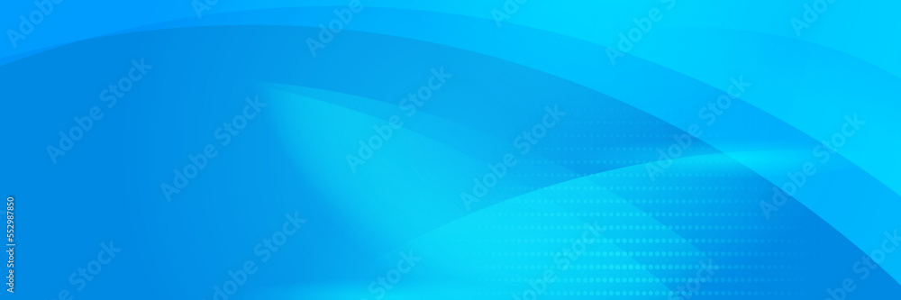 Modern blue gradient abstract vector long wide banner background. Design for poster, template on web, backdrop, banner, brochure, website, flyer, landing page, presentation, and webinar