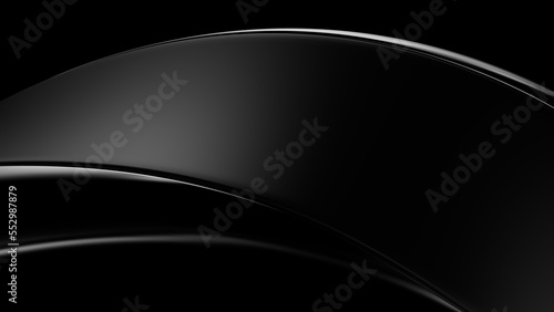 Abstract black background Illustration. 3d rendering