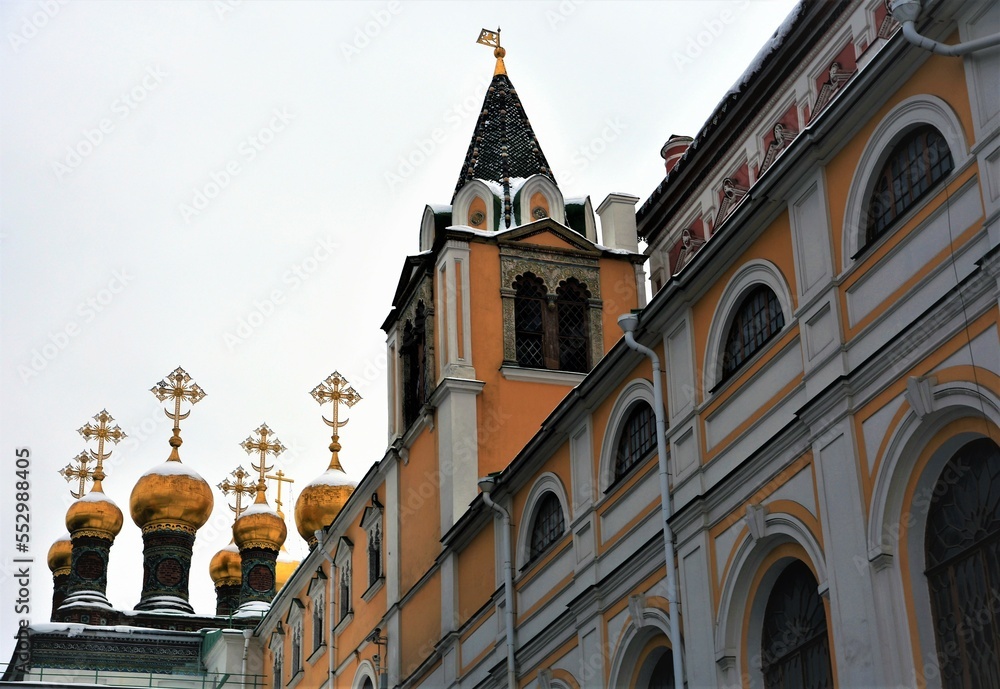 Moscow Kremlin architecture. Color photo.
