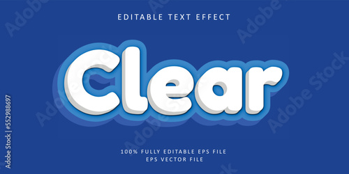 clear editable text effect 
