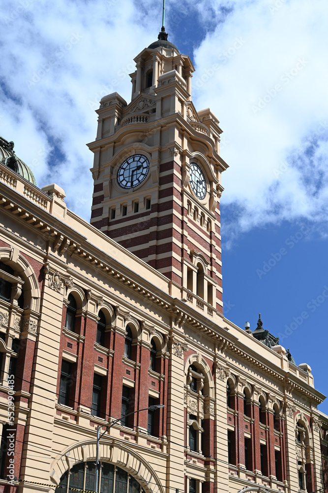 flinders street railway station, decretive French Renaissance architecture, Melbourne Australia 