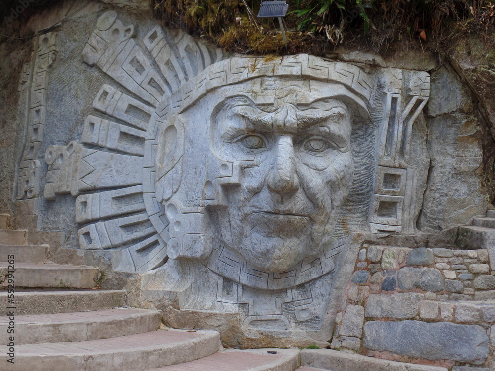 Aquas Calientes, Peru Stone Sculpture 