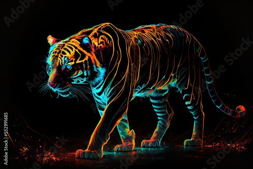 Neon tiger © zedtox