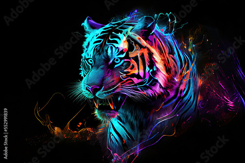 Neon tiger