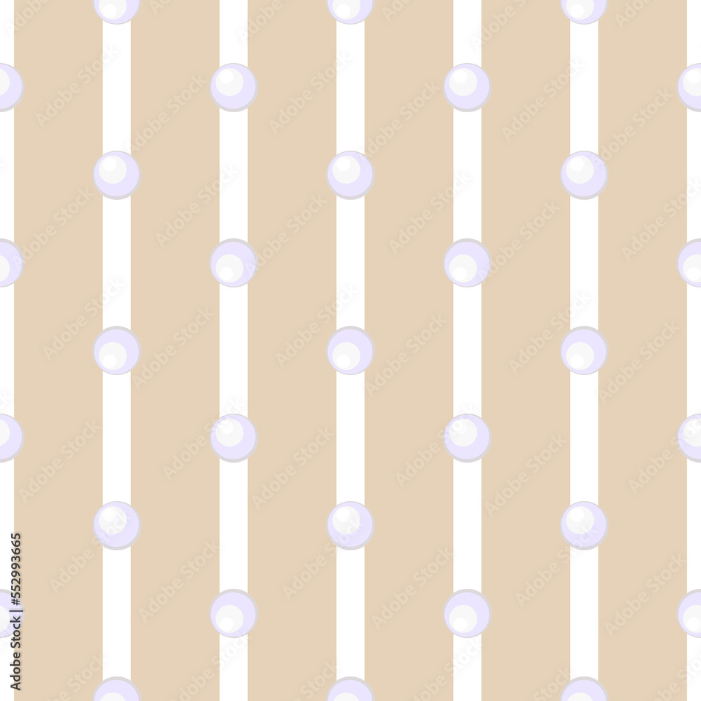 Seamless pattern of pearls and decorative stripes. Vector stock illustration eps10. Seamless pattern of pearls and decorative stripes. Vector stock illustration eps10.