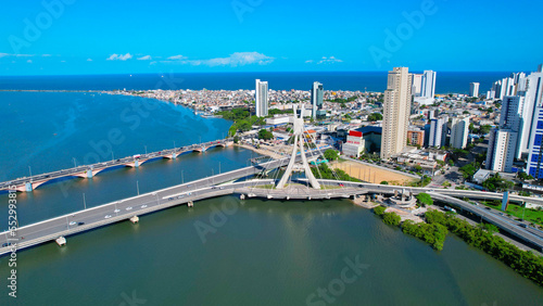 Foto RECIFE CAPITAL DE PERNAMBUCO, PONTE ESTEIADA NO BAIRRO DE BOA VIAGEM