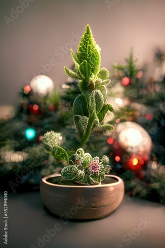 Beautiful holiday plants, Ai Art 