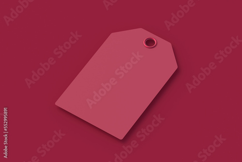 Free Download Label of magenta on red background. Color of the year 2023. 3d render - GFXLoad