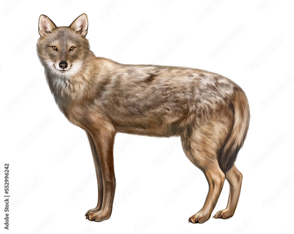 Obraz premium Common jackal, Canis aureus