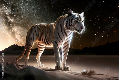 Tiger in space/galaxy