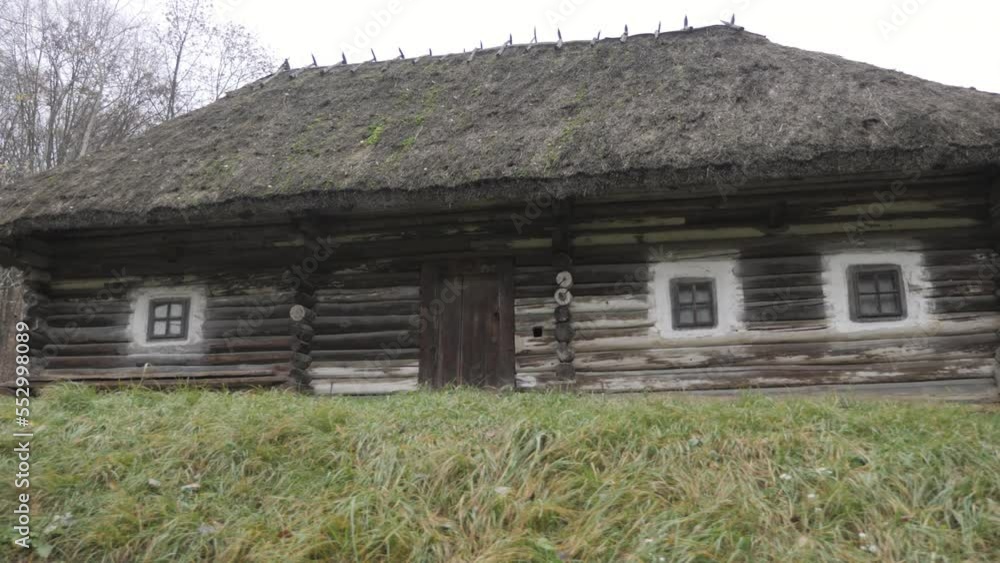 Old Traditional Ukrainian House. Slider view.
Old Traditional Ukrainian House. Slider view.