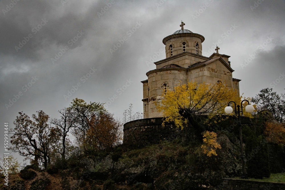 lower small monastery at the Montenegro pilgrimage site of Ostrog