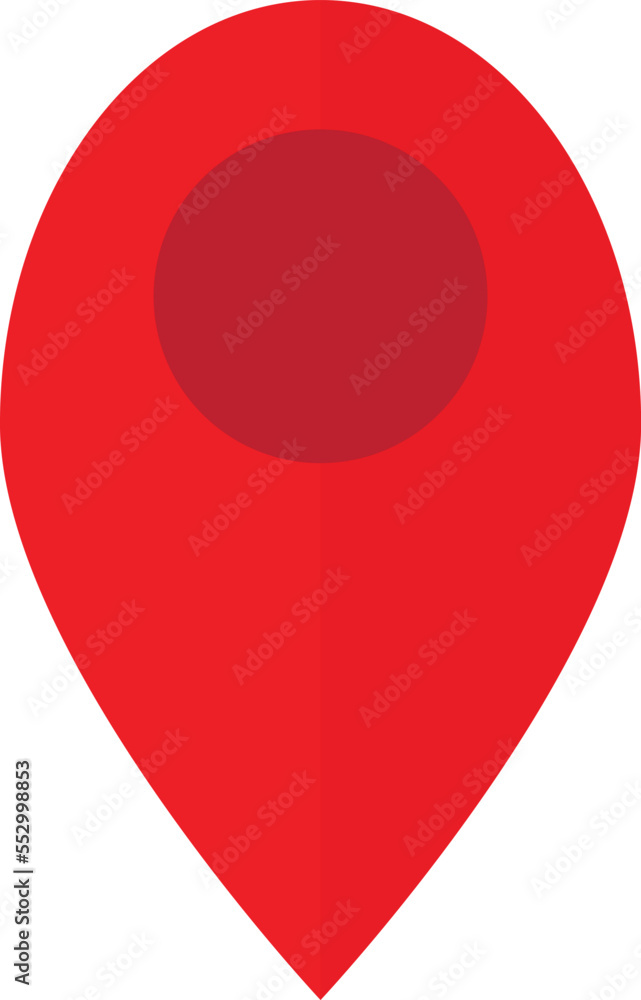 red map pin icon, EPS 10 file red map pin icon, EPS 10 file