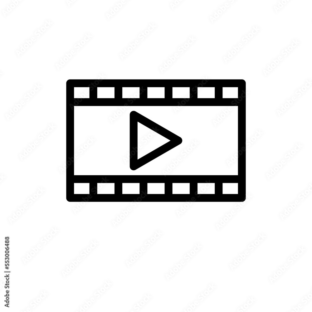 Video icon vector logo design template Video icon vector logo design template