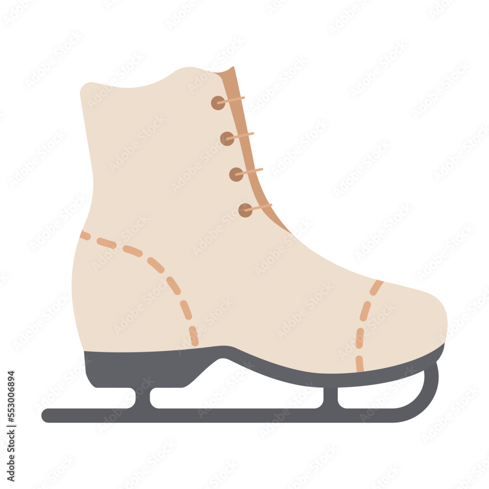 A set of vector graphic for christmas, winter season items icon vacation, holiday illustration. ice skating shoes A set of vector graphic for christmas, winter season items icon vacation, holiday illustration. ice skating shoes