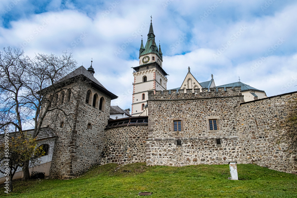 Town castle in Kremnica, Slovakia, travel destination
