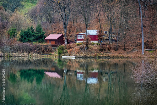 Water reservoir in Bansky Studenec, Slovakia photo