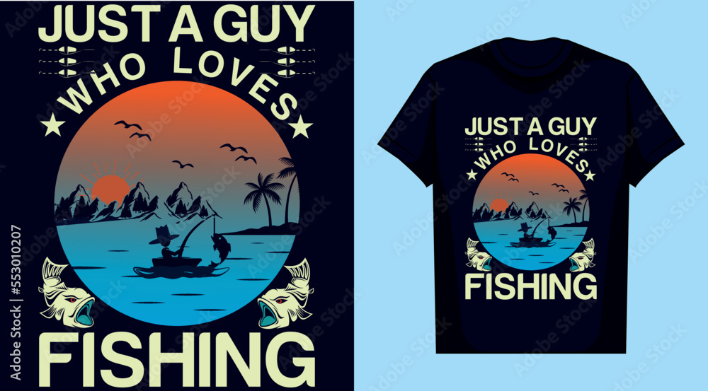 fishing awesome t shirt design