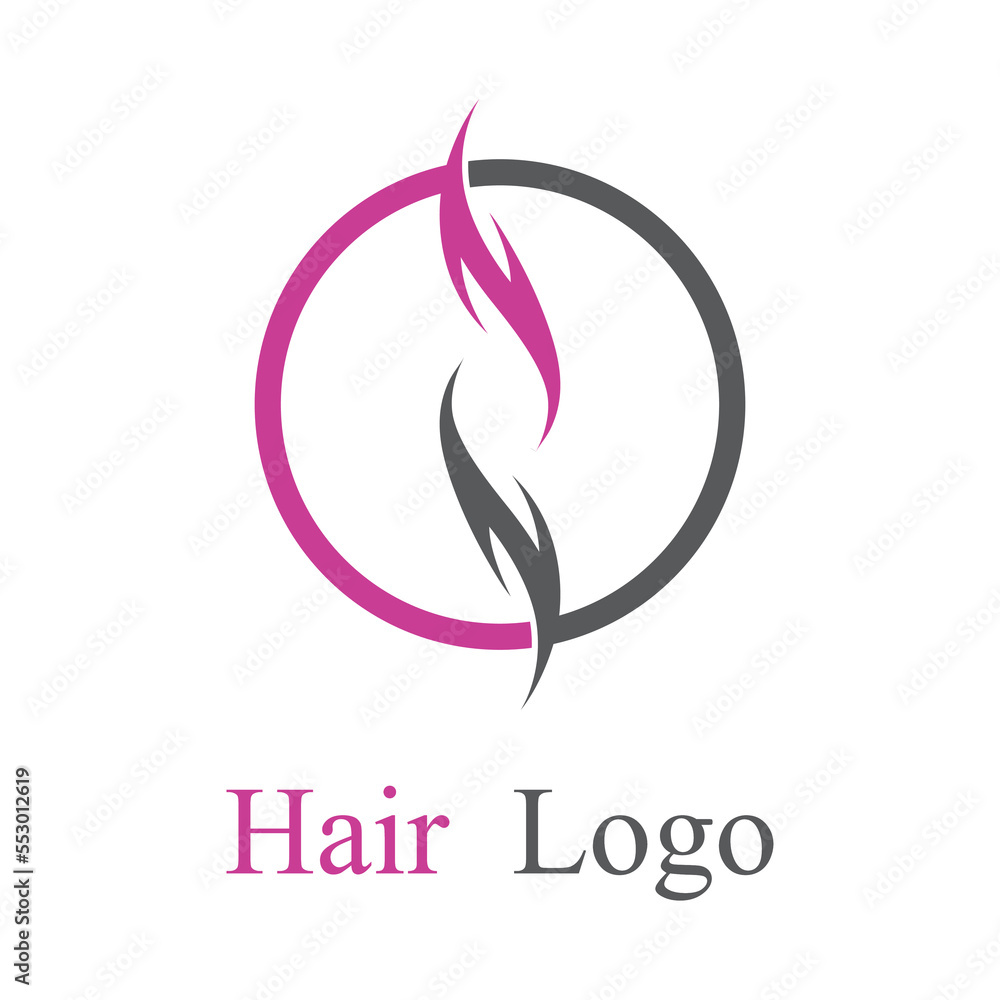 Fototapeta premium hair wave logo template