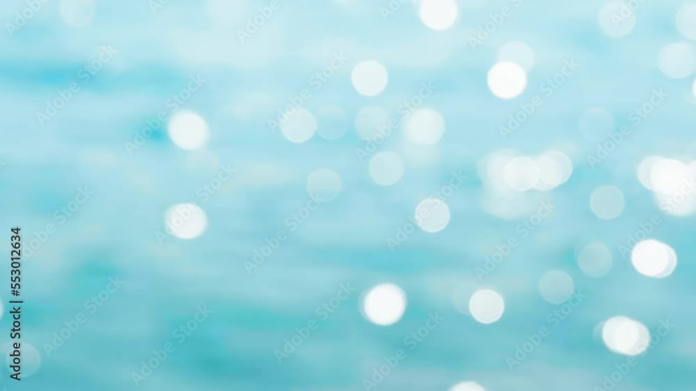 slow motion water of tropical sea, bokeh