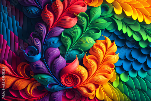 Photo Seamless Abstract Colorful Design and Illustration