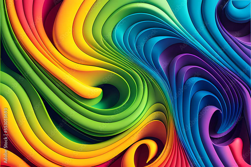 Seamless Abstract Colourful Design and Illustration