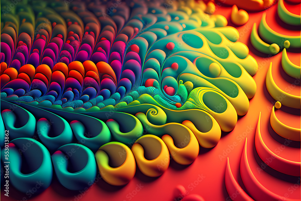 Fototapeta premium Seamless Abstract Colourful Design and Illustration