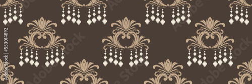 Ikat Damask Scandinavian embroidery, ikat seamless pattern, Fashion pattern Digital textile Asian Design ancient art for Prints Fabric saree Mughal Swaths texture Kurti Kurtis Kurtas