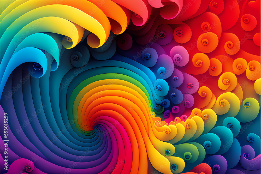 Fototapeta premium Seamless Abstract Colorful Design and Illustration