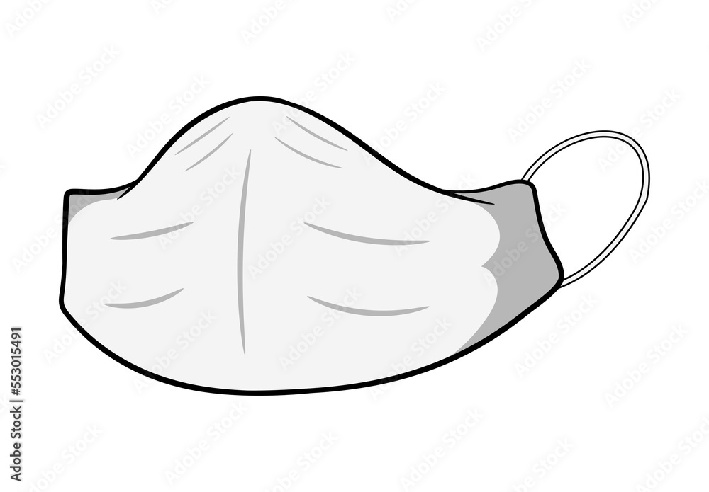 White Face Mask Protection Virus White Face Mask Protection Virus
