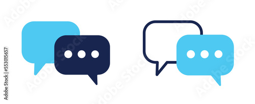 comment icon speech bubble symbol Chat message icons - talk message Bubble chat icon. online communication, Conversation, chatting icons. 10 EPS. photo