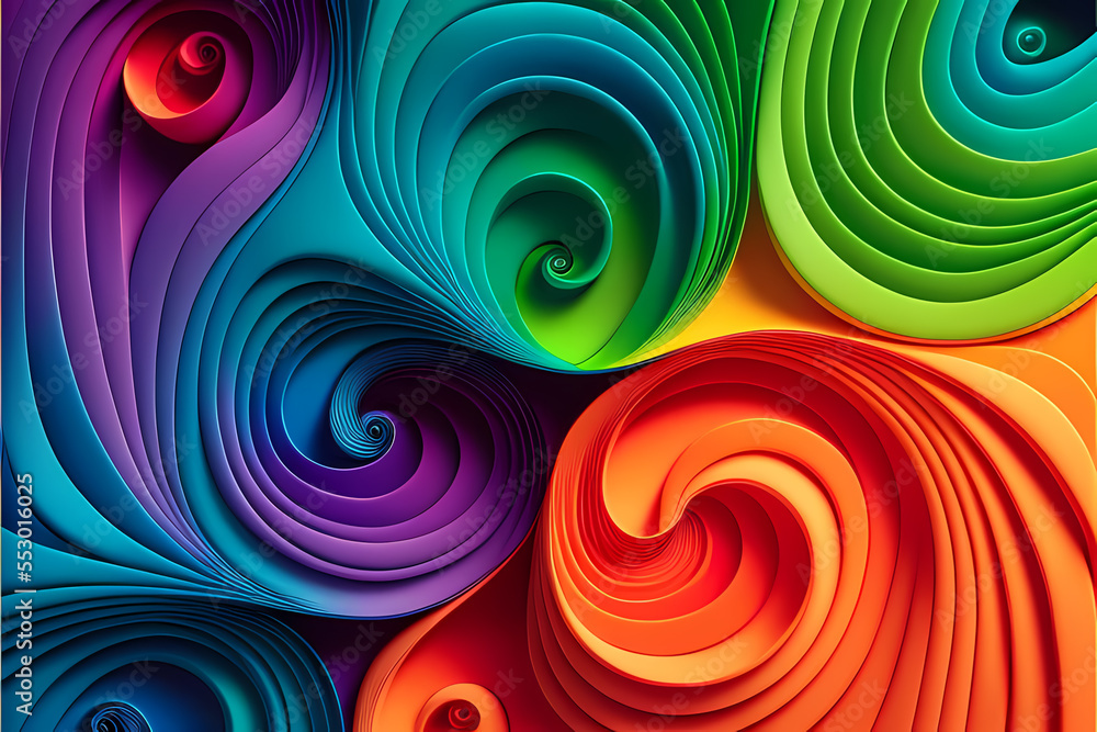 Fototapeta premium Seamless Abstract Colourful Design and Illustration