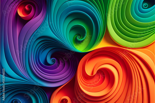 Seamless Abstract Colourful Design and Illustration