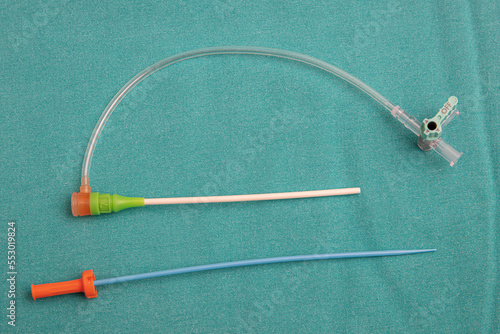 Introducer Transradial Kit, Introducer Sheath. Cannula sheath for arterial line insertion along with a puncture needle. photo