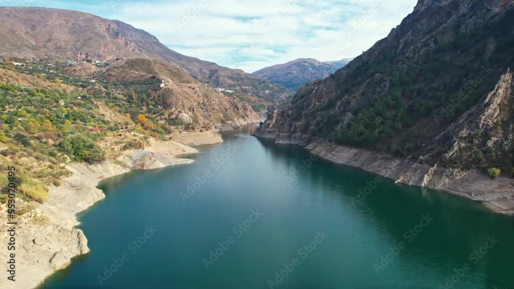 Embalse de Canales Reservoir in Guejar Sierra, province of Granada Embalse de Canales Reservoir in Guejar Sierra, province of Granada
