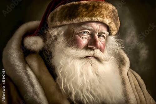 Santa Claus, AI generated portrait, 