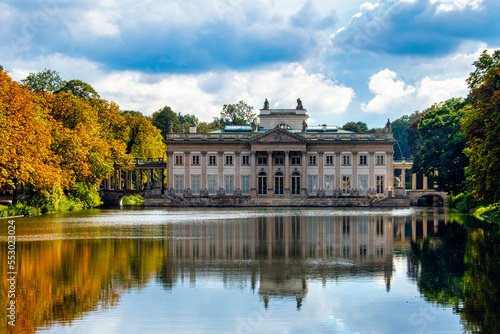 Palace on the Isle also known as Baths Palace or Palace on the Water - Royal Baths Park, Warsaw, Poland