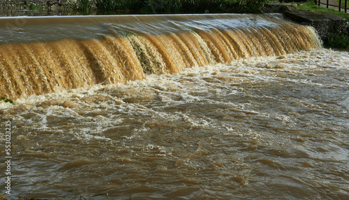 dam on the Aguanaz river for the mill