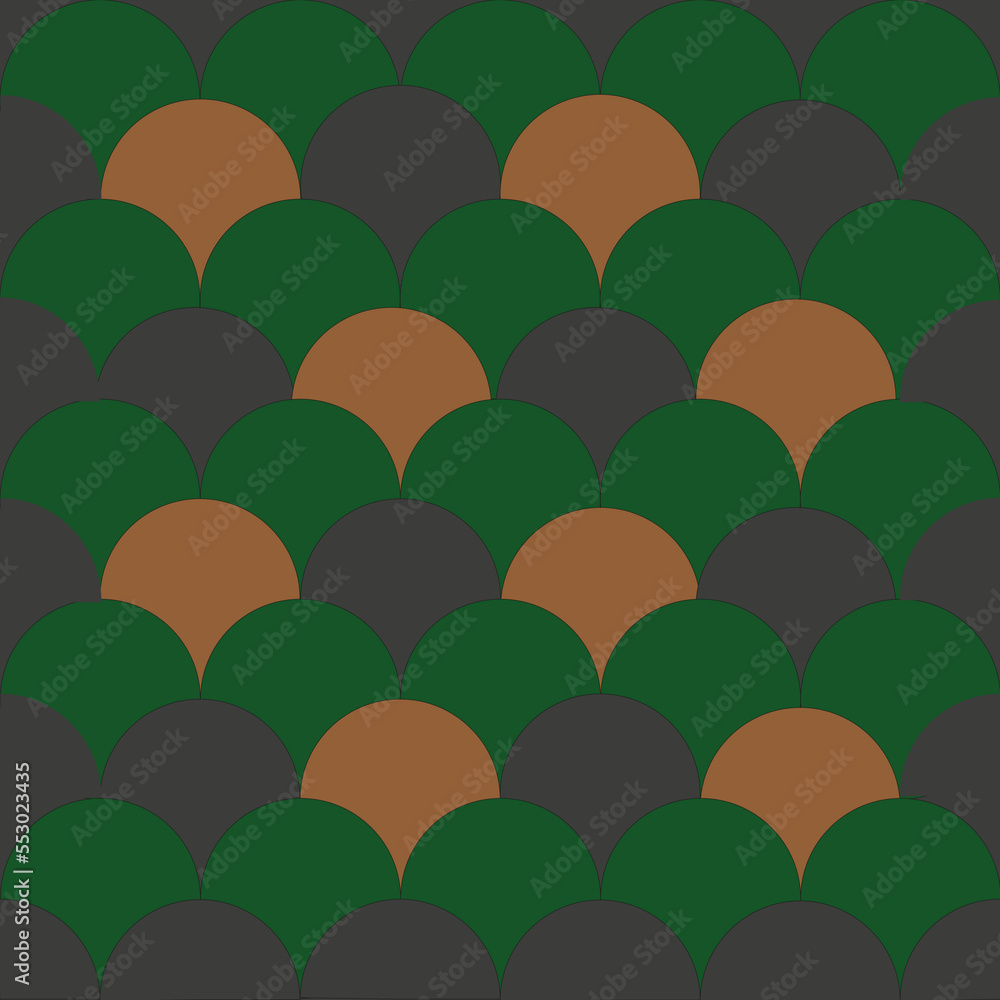 Fototapeta premium esempio di tovaglietta shopper copertina tappezzeria design paracadute verde grigio marrone