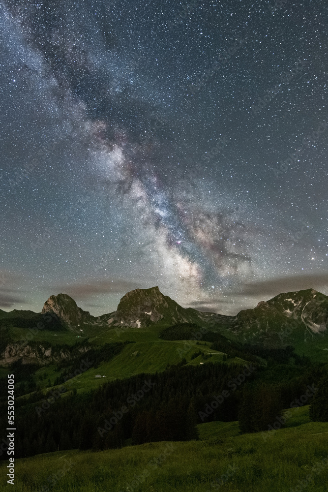 Milky Way above Gantrisch Switzerland
