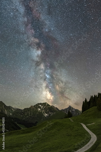Milky Way above Gantrisch Nature Park CH photo