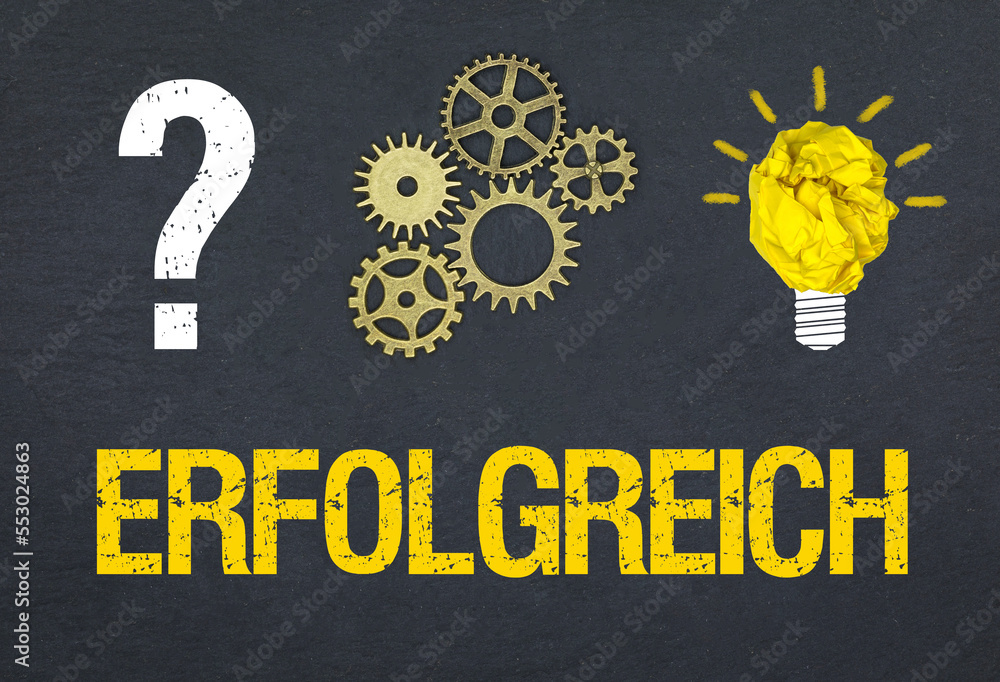 Obraz premium erfolgreich