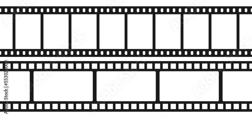 Set of seamless film strips