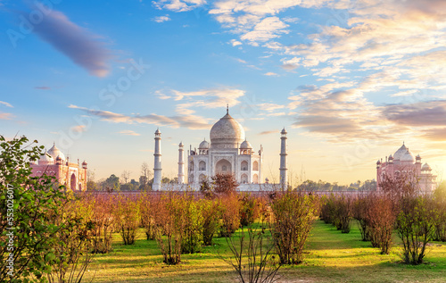 Beautiful park in front of Taj Mahal, Agra, India
