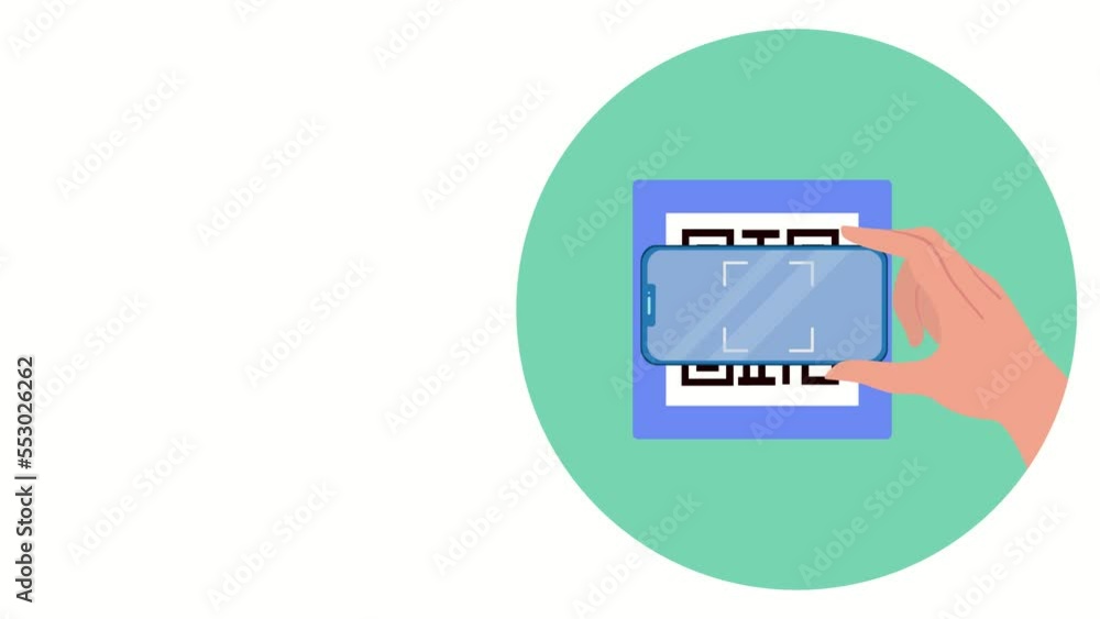 Scanning a QR code with a smart phone Scanning a QR code with a smart phone