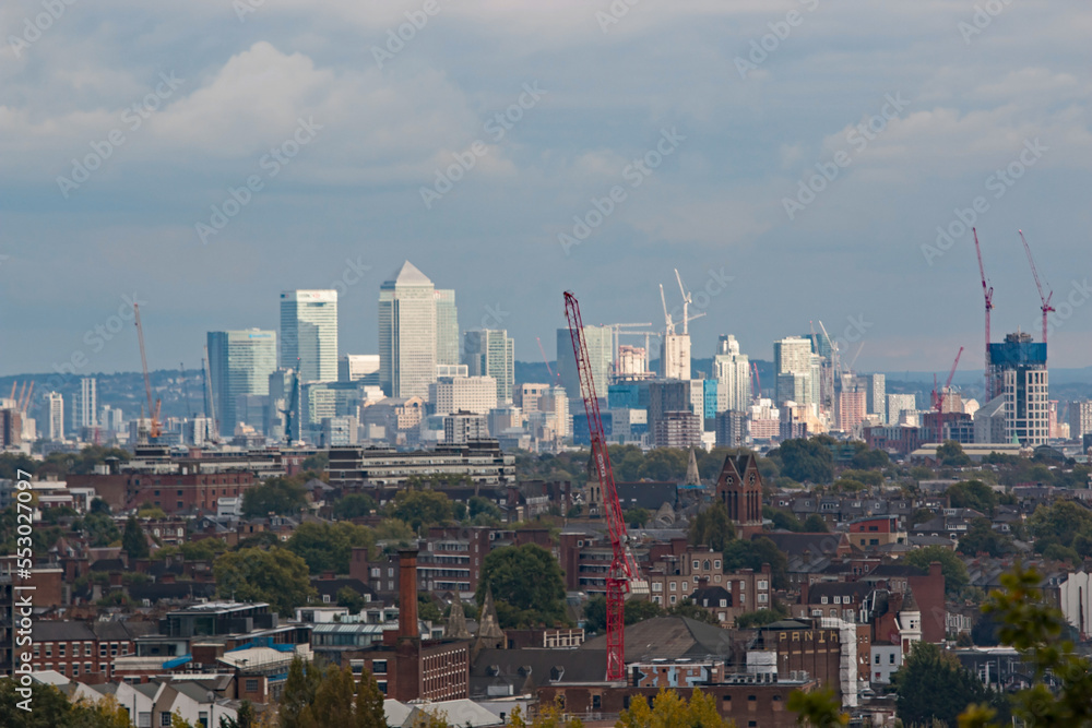 London skyline from Parliament Hill	