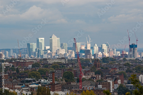 London skyline from Parliament Hill 