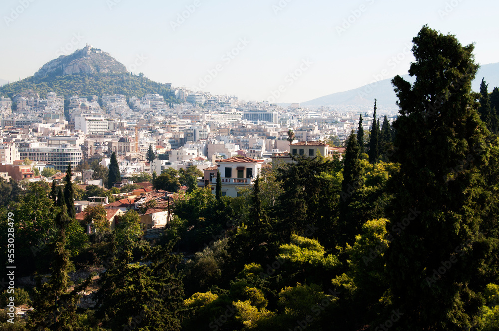 View of Athens city and nature